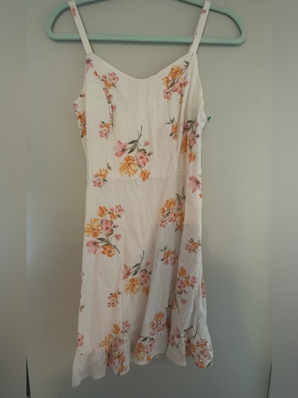 Old Navy  Floral Cami Dress in White with Pink & Yellow Flowers size S